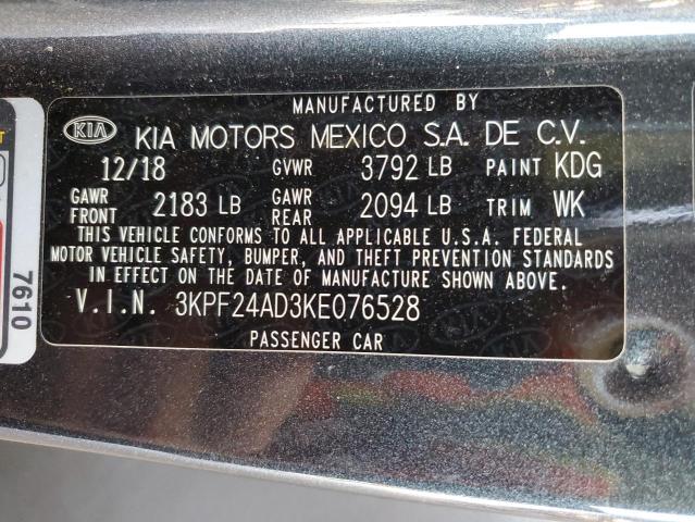 2019 KIA FORTE FE - 3KPF24AD3KE076528
