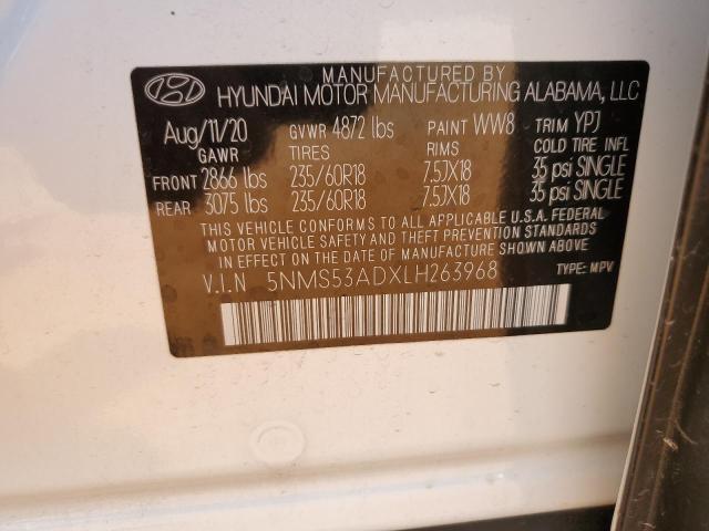 2020 HYUNDAI SANTA FE L - 5NMS53ADXLH263968