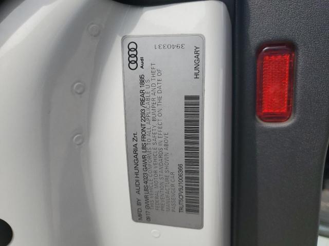 2018 AUDI TT TRUT5CFV9J1006366