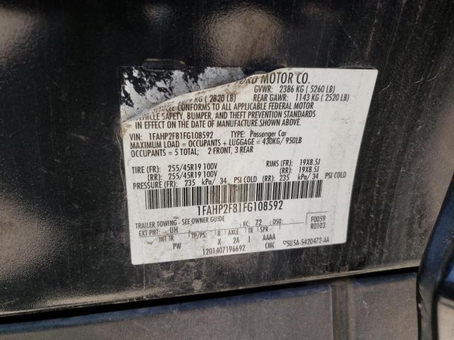 1FAHP2F81FG108592 Ford Taurus Limited