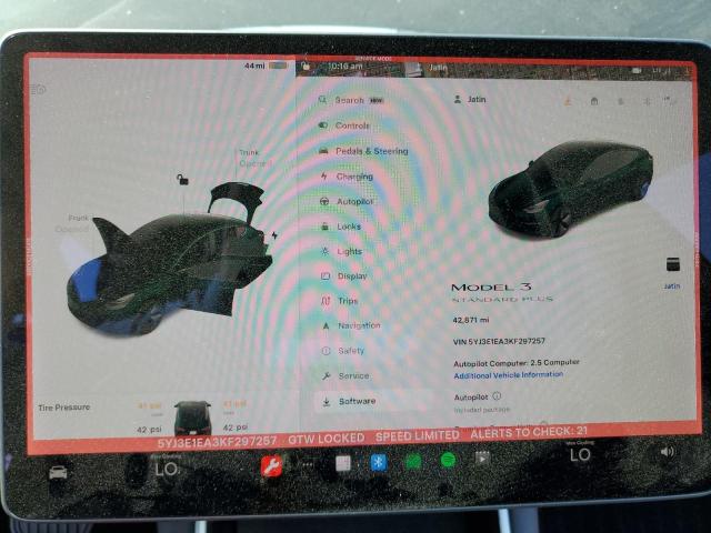 5YJ3E1EA3KF297257 Tesla MODEL 3