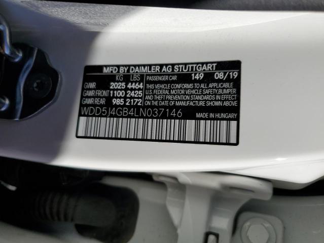 WDD5J4GB4LN037146 Mercedes-Benz CLA 250