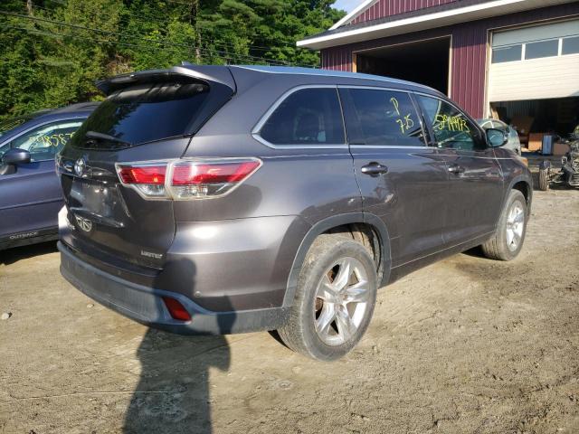 VIN 5TDYKRFH4ES018259 2014 Toyota Highlander, Limited no.3