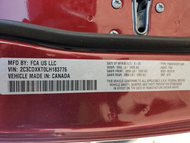 2020 DODGE CHARGER PO - 2C3CDXKT0LH183776