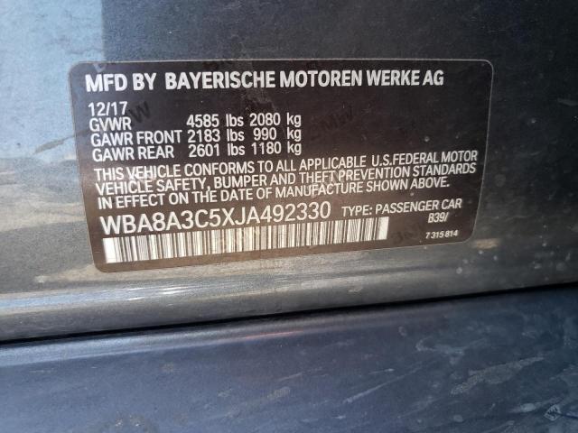 WBA8A3C5XJA492330 BMW 320 XI