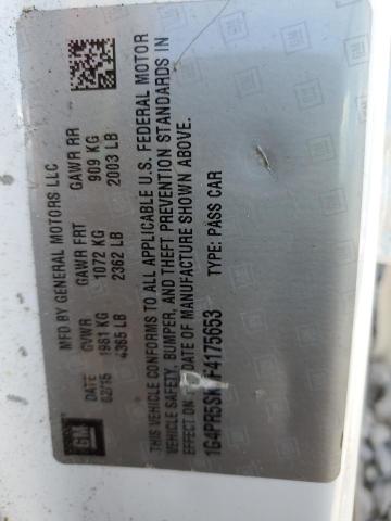 1G4PR5SK0F4175653 Buick Verano Convenience