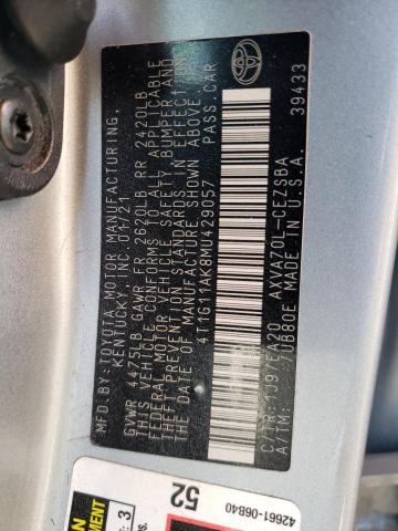 4T1G11AK8MU429057 Toyota CAMRY SE