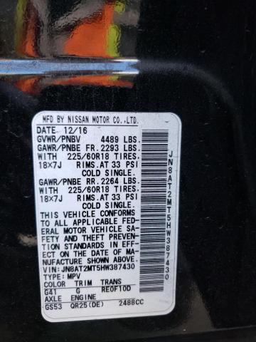 JN8AT2MT5HW387430 Nissan ROGUE S