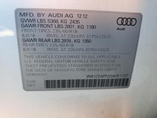 VIN WA1CFAFP2DA051127 2013 Audi Q5, Premium no.14