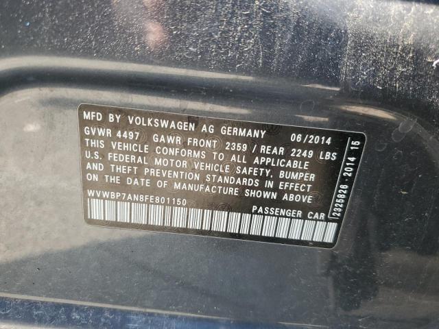 2015 VOLKSWAGEN CC SPORT - WVWBP7AN8FE801150