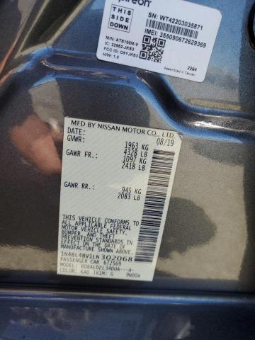 1N4BL4BV1LN302068 Nissan ALTIMA S