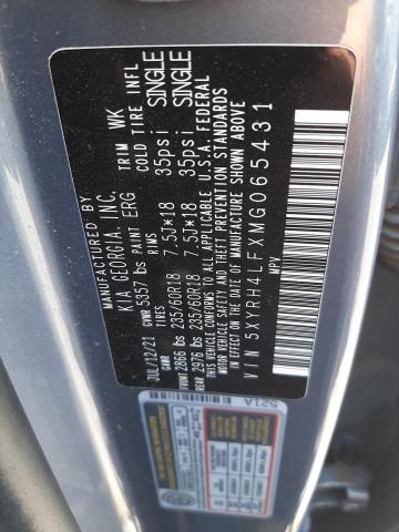 5XYRH4LFXMG065431 KIA SORENTO EX