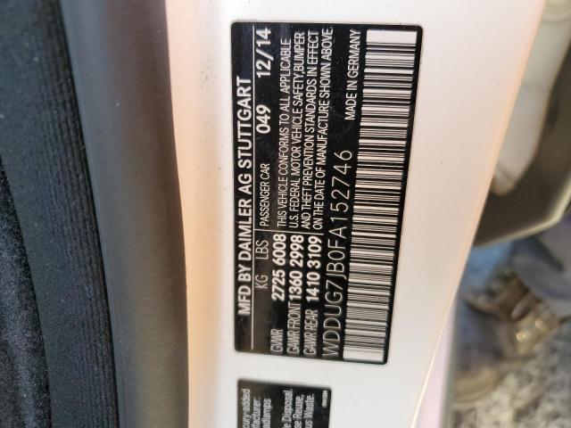 2015 MERCEDES-BENZ S 63 AMG - WDDUG7JB0FA152746
