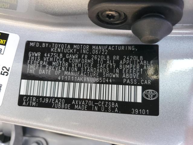 4T1T11AK8NU065044 Toyota CAMRY SE