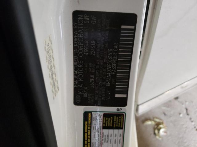 2015 KIA CADENZA PR - KNALN4D78F5181516