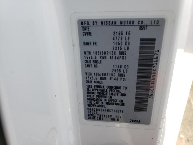 3N6CM0KN4HK716671 Nissan NV200 2.5S