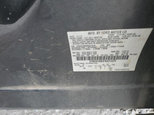 2FMGK5B83FBA21629 Ford FLEX SE