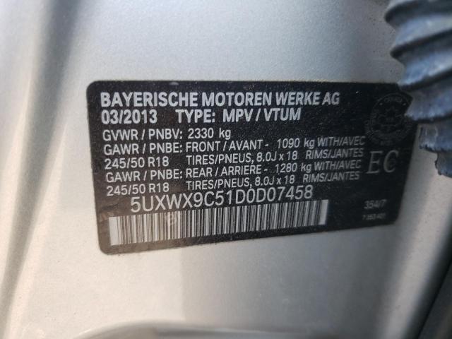 5UXWX9C51D0D07458 2013 BMW X3, photo no. 13