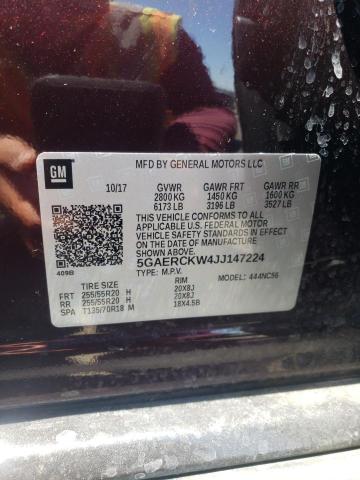 5GAERCKW4JJ147224 Buick Enclave Premium