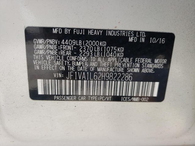 JF1VA1L62H9822286 Subaru Wrx Limited