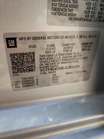 3GTP8DED5LG381029 GMC Sierra C1500 Slt