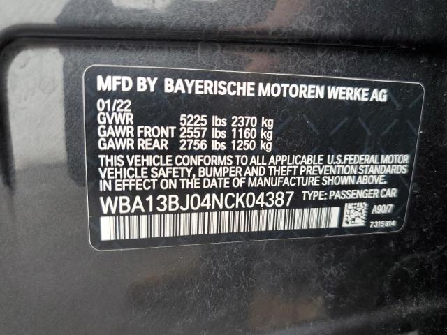 2022 BMW 530 XI - WBA13BJ04NCK04387