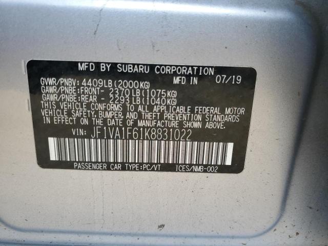 JF1VA1F61K8831022 Subaru Wrx Premium