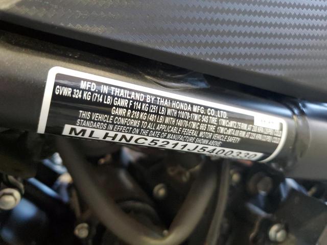2018 HONDA CB300 F MLHNC5211J5400330