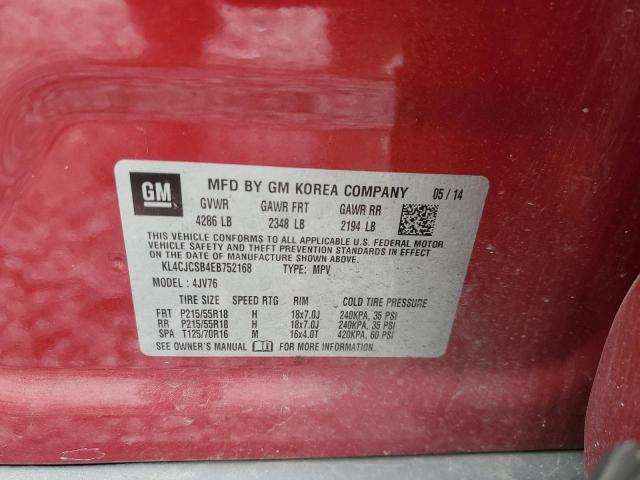 KL4CJCSB4EB752168 Buick Encore