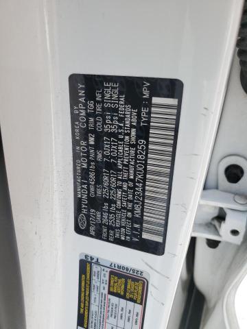 KM8J23A47KU018259 Hyundai TUCSON SE