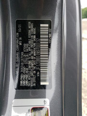 2022 SUBARU BRZ PREMIU JF1ZDBB11N9700132