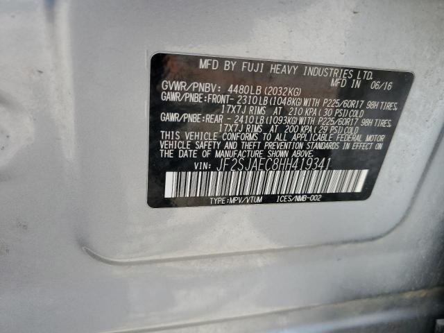 JF2SJAEC8HH419341 Subaru Forester 2.5i Premium