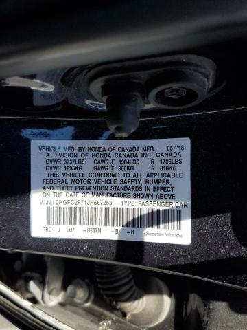2HGFC2F71JH567253 Honda CIVIC EX