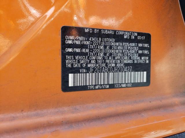 JF2GTABC0JH210427 Subaru Crosstrek Premium