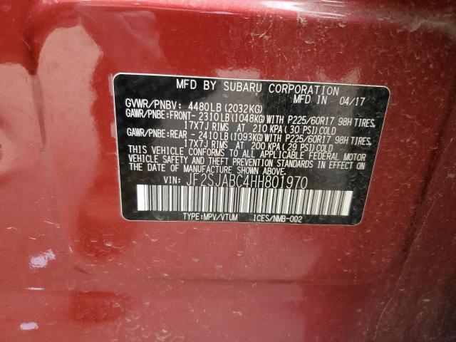 JF2SJABC4HH801970 Subaru Forester 2.5i