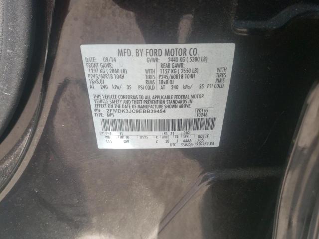 2FMDK3JC9EBB39454 Ford EDGE SEL