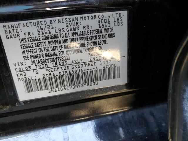 3N1AB8CV3MY298000 Nissan SENTRA SV