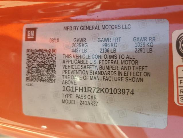 1G1FH1R72K0103974 Chevrolet CAMARO SS