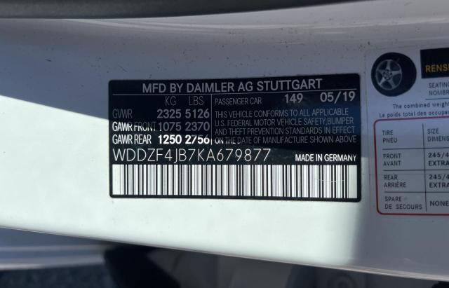 WDDZF4JB7KA679877 Mercedes-Benz E 300