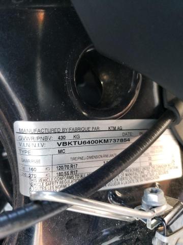 2019 KTM 790 DUKE - VBKTU6400KM737854