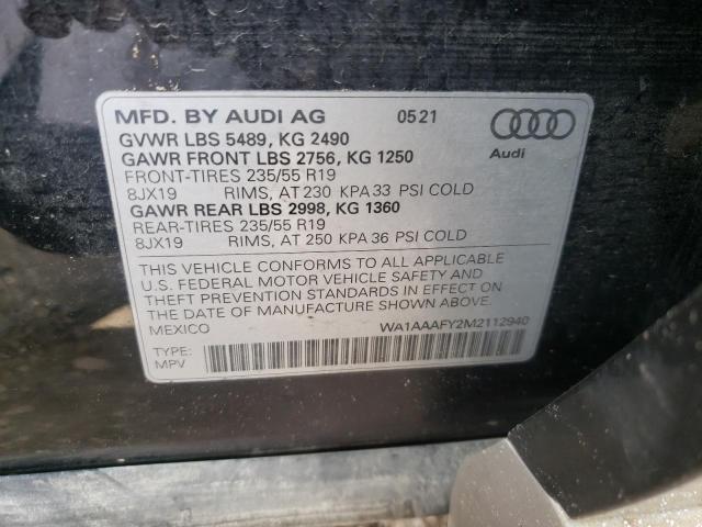 WA1AAAFY2M2112940 2021 AUDI Q5, photo no. 13