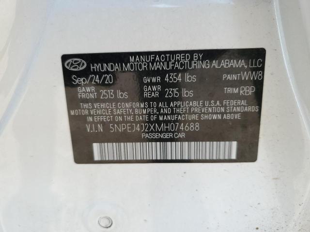 2021 HYUNDAI SONATA SEL - 5NPEJ4J2XMH074688