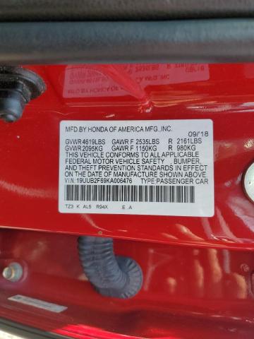 2019 ACURA TLX TECHNO - 19UUB2F69KA006476