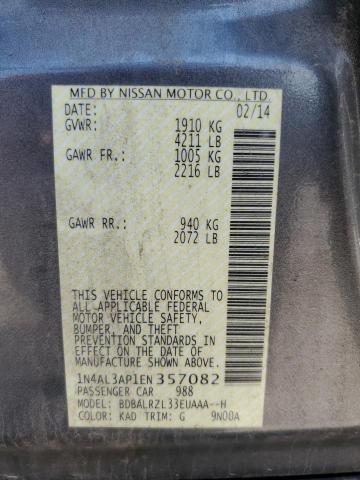 1N4AL3AP1EN357082 Nissan ALTIMA 2.5