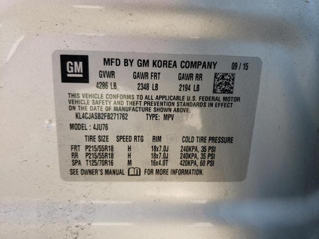 KL4CJASB2FB271762 Buick Encore