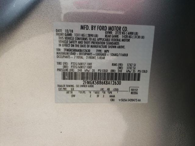 2019 FORD FLEX SE - 2FMGK5B86KBA12630