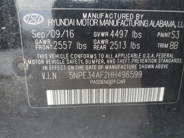 5NPE34AF2HH496599 Hyundai Sonata Sport