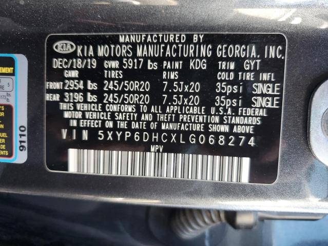5XYP6DHCXLG068274 KIA Telluride S