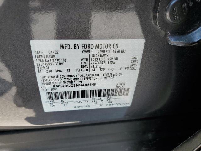 1FM5K8GC8NGA85548 Ford Explorer St