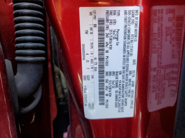 1FADP3KEXGL282735 Ford FOCUS SE